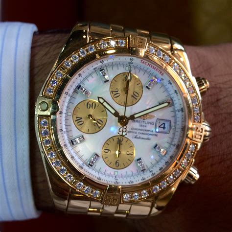 breitling watches with diamonds.